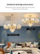 Ljojo Light Luxury Crystal Chandelier for Living, Dining, and Bedroom