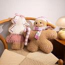 Gingerbread People Girls Pillow Set by Ljojo - Festive Bedroom and Sofa Decor