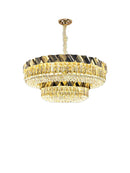 Ljojo Luxury Circular Crystal Chandelier for Bedroom and Living Room Decor