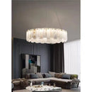 Luxurious Modern Natural Marble Ceiling Chandelier for Living Rooms and Dining Areas by Ljojo