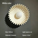 Ceramic Sunflower Corridor LED Wall Light | Modern Bedroom Restaurant Decor by Ljojo