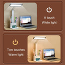Ljojo LED Desk Lamp 3 Levels Dimmable Touch Night Light USB Rechargeable Eye Protection