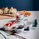 Ljojo Mini Milk Pot with Seasoning Handle - Creative Ceramic Milk Cup, 50ml
