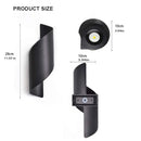 Ljojo 12W LED Wall Light, IP65 Waterproof Indoor Outdoor Up Down Lamp for Garden, Porch, Balcony