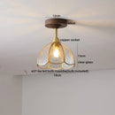 Ljojo LED Glass Ceiling Lamp Modern Yellow Lighting for Home Restaurant Hallway