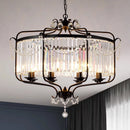 Ljojo Luxe Crystal Iron Art Chandelier for Living Dining Bedroom