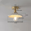 Ljojo LED Ceiling Light: Modern Style, Copper Ceramic, Indoor Home Lighting