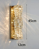 Ljojo Luxury Crystal Wall Lamp for Bedroom Living Room and Bedside