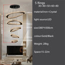 Italian Crystal Pendant Light: Full Spectrum Luxury Dining Bar Chandelier - Ljojo