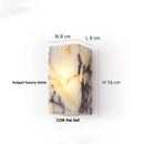 Ljojo LED Wall Lamp Modern Wabi Sabi Cylinder Bulgari Stone Mirror Light