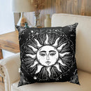 Ljojo Mandala Sun Moon Pillowcase: Bohemian Sofa Cushion Cover