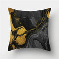 Ljojo Marble Ocean Sea Pattern Polyester Throw Pillow Cover - Home Sofa Decor