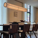 American Wabi Sabi Long Shape Fabric Pendant Light by Ljojo for Living Room and Bedroom Decor