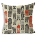 Ljojo Mandala Graffiti Cushion Cover 45x45cm Linen Pillow Case for Sofa Bed Decor
