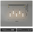 Ljojo LED Chandelier for Dining Room - Modern Energy Saving Pendant Lighting