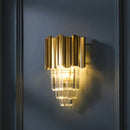 Modern Gold Crystal Wall Lamp LED Light E14 Bulbs Bedroom Living Room Lighting Ljojo