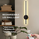 Ljojo 50CM Rechargeable LED Wall Lamp with Removable Sconces for Bedroom and Living Room