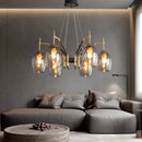 LED Chandelier Glass Pendant Light Retro Nordic Suspension Lamp for Kitchen Island Ljojo