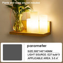 LED Wall Lamp Modern Nordic Solid Wood Light Fixture by Ljojo for Bedroom Living Room Balcony