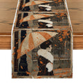 Autumn Maple Leaf Table Runner by Ljojo: Retro Home Dining Decor