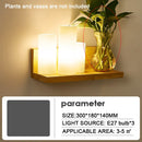 LED Wall Lamp Modern Nordic Solid Wood Light Fixture by Ljojo for Bedroom Living Room Balcony