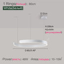 Ljojo LED Round Ring Chandelier for Dining and Living Room