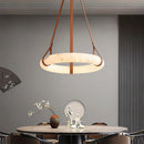 Ljojo Marble Leather LED Pendant Light for Bedroom & Living Room