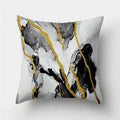 Ljojo Marble Ocean Sea Pattern Polyester Throw Pillow Cover - Home Sofa Decor