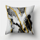 Ljojo Marble Ocean Sea Pattern Polyester Throw Pillow Cover - Home Sofa Decor