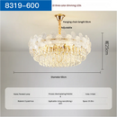 Crystal Chandelier French Flower Shape Living Room Ceiling Lamp by Ljojo - High-grade and Popular Bouquet Design