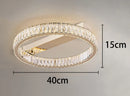 Luxury Crystal LED Ceiling Hanging Lamp High-end Living Room Villa Pendant Light Ljojo