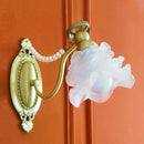 French Cream Style Wall Lamp with Flower Pearls for Bedroom from Ljojo