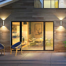 Ljojo 12W LED Wall Lights Indoor Outdoor IP65 Up Down Aluminum Waterproof Lamps for Bedroom Garden