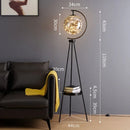 Ljojo Luxury Moon LED Floor Lamp - Nordic Minimalist Creative Art Desk Lamp