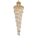 Ljojo Luxe Spiral Staircase Crystal Chandelier for Hotel Lobby, Villa & Duplex Hall