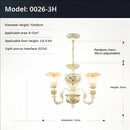 European Style Chandelier Living Room Atmosphere Luxury - Ljojo Resin Lamp