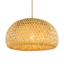 Natural Rattan Wicker Pendant Lamp, Hand-Woven Chandelier by Ljojo