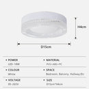 Ljojo LED Crystal Ceiling Light - Modern Design for Home Decor