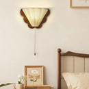 Ljojo LED Wooden Wall Sconce for Bedroom, Corridor, Living Room - French Retro Style