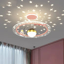 Astronaut Room Pendant Light Dimmable with Remote - Creative Space Starry Sky Eye Protection - Ljojo
