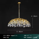 Ljojo Luxury Crystal Chandelier: Modern, Retro Style Lighting Fixture for Living, Dining & Bedroom