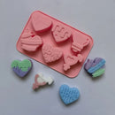 Ljojo Love Heart Silicone Mold for Chocolates, Cakes, Soaps, and Candles