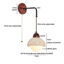 Ljojo Luxury Travertine Stone LED Wall Light Fixture for Indoor Bedroom