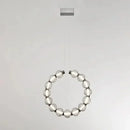 Nordic Ring Glass Chandelier Black Modern Living Room Pendant Lamp Ljojo