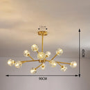Adjustable Nordic Crystal Chandelier Elegant Lighting Fixture Ideal for Restaurant Living Room by Ljojo