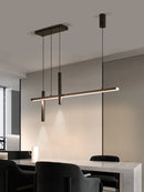 Black LED Pendant Lights Modern Kitchen Chandeliers - Ljojo