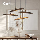 Minimalist Chinese Style Solid Wood Chandelier for Living and Dining Room by Ljojo
