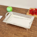 Ljojo Metal Mirror Dessert Tray, Elegant Home Decoration & Kitchen Ornament