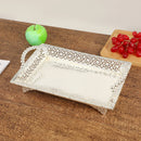 Ljojo Metal Mirror Dessert Tray, Elegant Home Decoration & Kitchen Ornament
