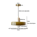 Ljojo Milky White Resin LED Pendant Light for Home Decor